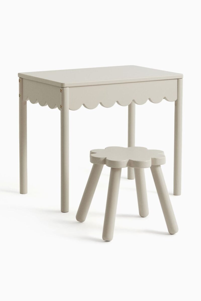 Set scrivania e sgabello