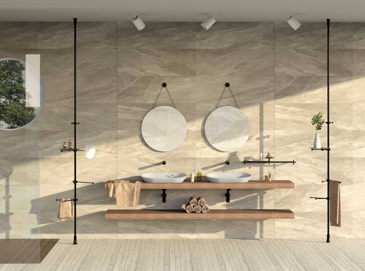 In bagno come in cucina un unico elemento semplifica, ottimizza e risolve diverse funzioni In bagno come in cucina un unico elemento semplifica, ottimizza e risolve diverse funzioni
