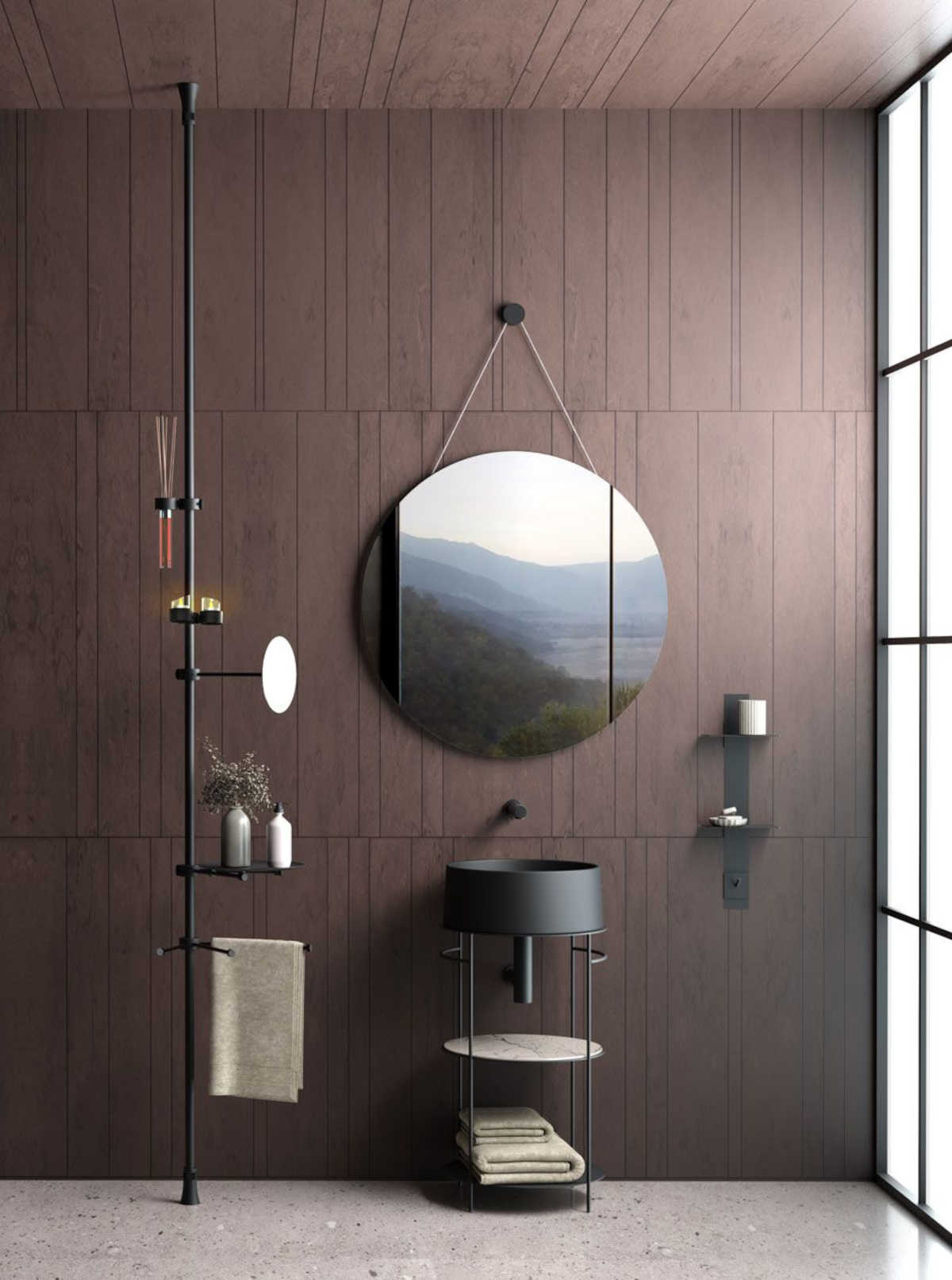 In bagno come in cucina un unico elemento semplifica, ottimizza e risolve diverse funzioni In bagno come in cucina un unico elemento semplifica, ottimizza e risolve diverse funzioni