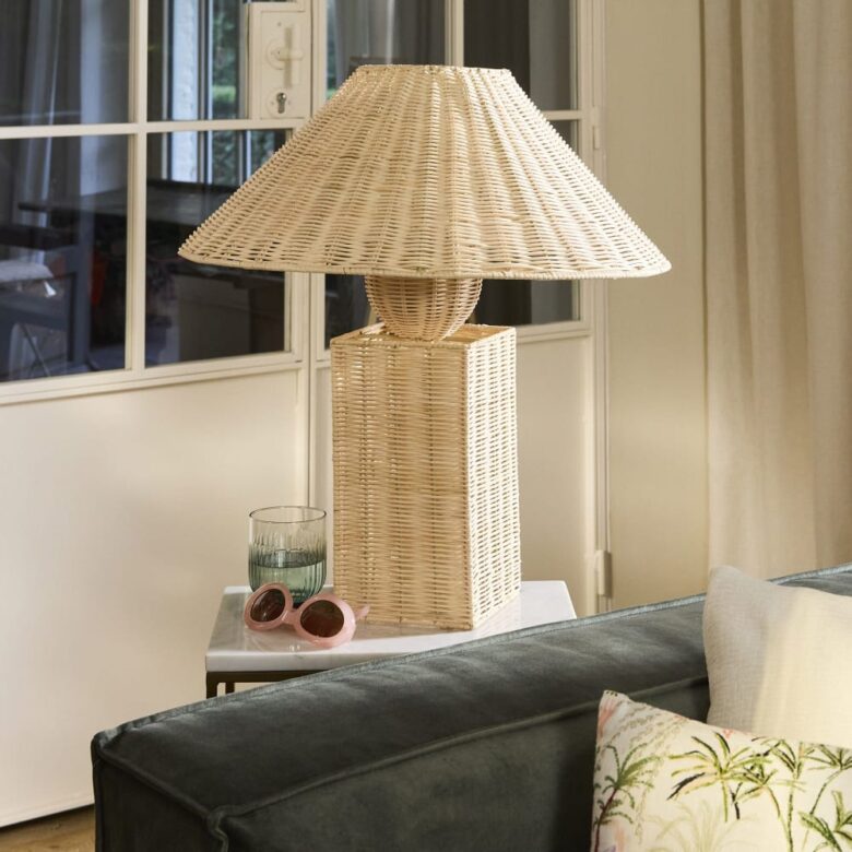 Manoel lampada in rattan