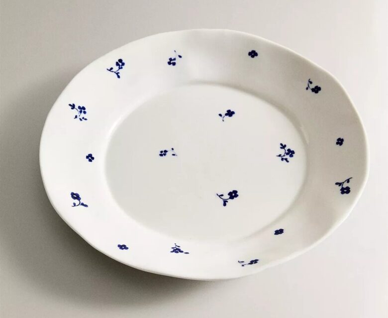 piatto-piano-porcellana-fiore