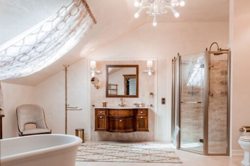 Le atmosfere incredibili di un bagno in stile shabby chic
