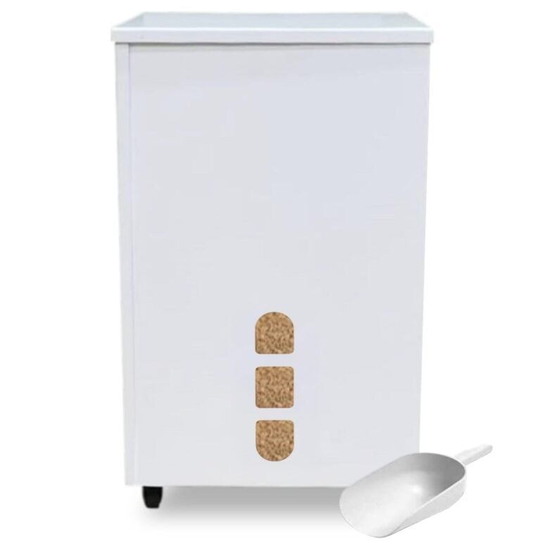 FLOMAR porta pellet bianco