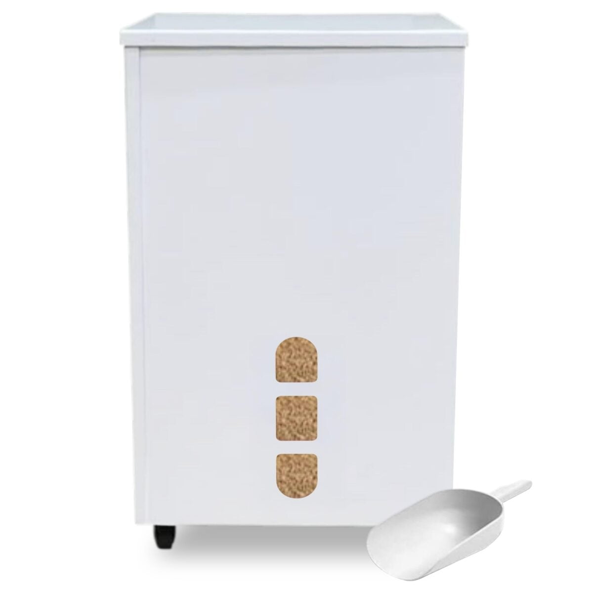 FLOMAR porta pellet bianco FLOMAR porta pellet bianco