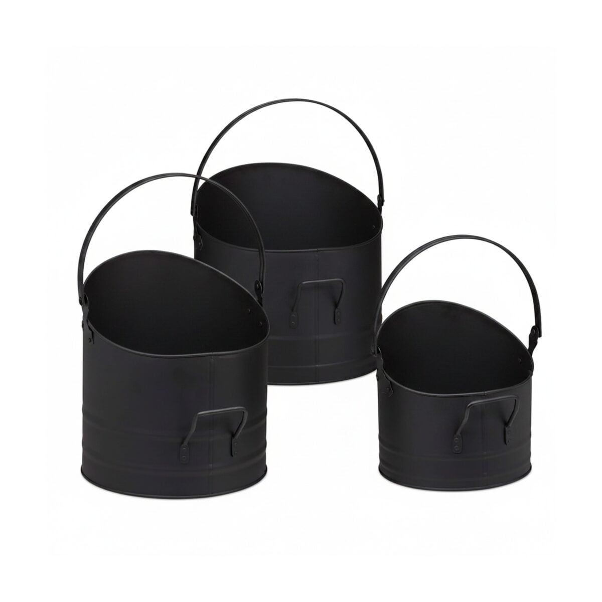 Relaxdays set 3 secchi porta pellet Relaxdays set 3 secchi porta pellet
