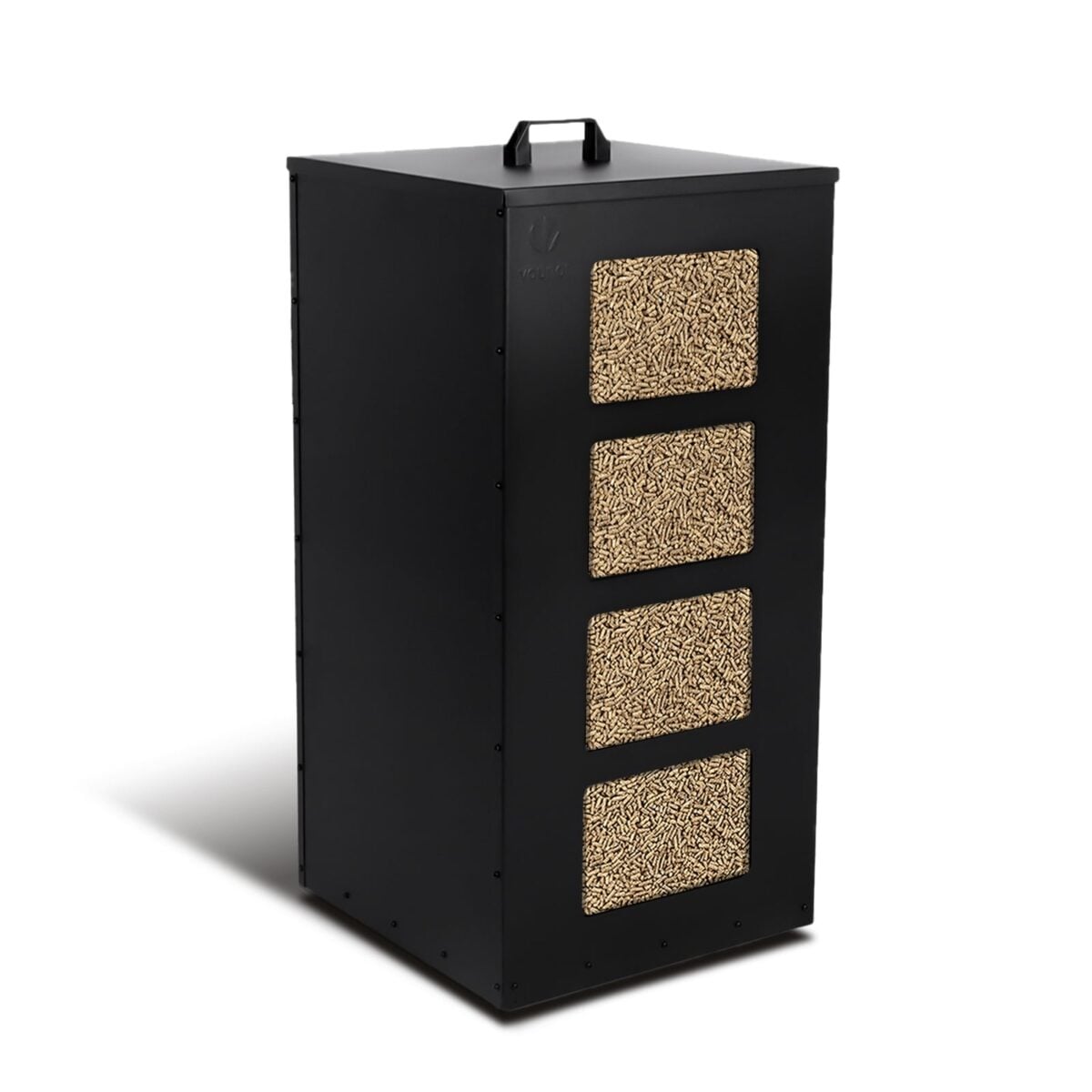 VOUNOT porta pellet in metallo con ruote VOUNOT porta pellet in metallo con ruote