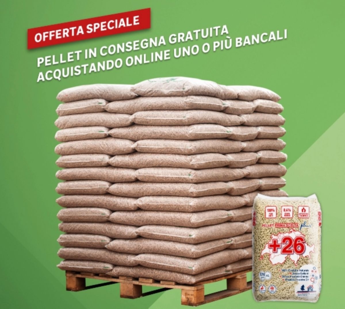 Pellet, da Leroy Merlin tenete d’occhio l’offerta da non perdere: 66 sacchi e consegna gratuita