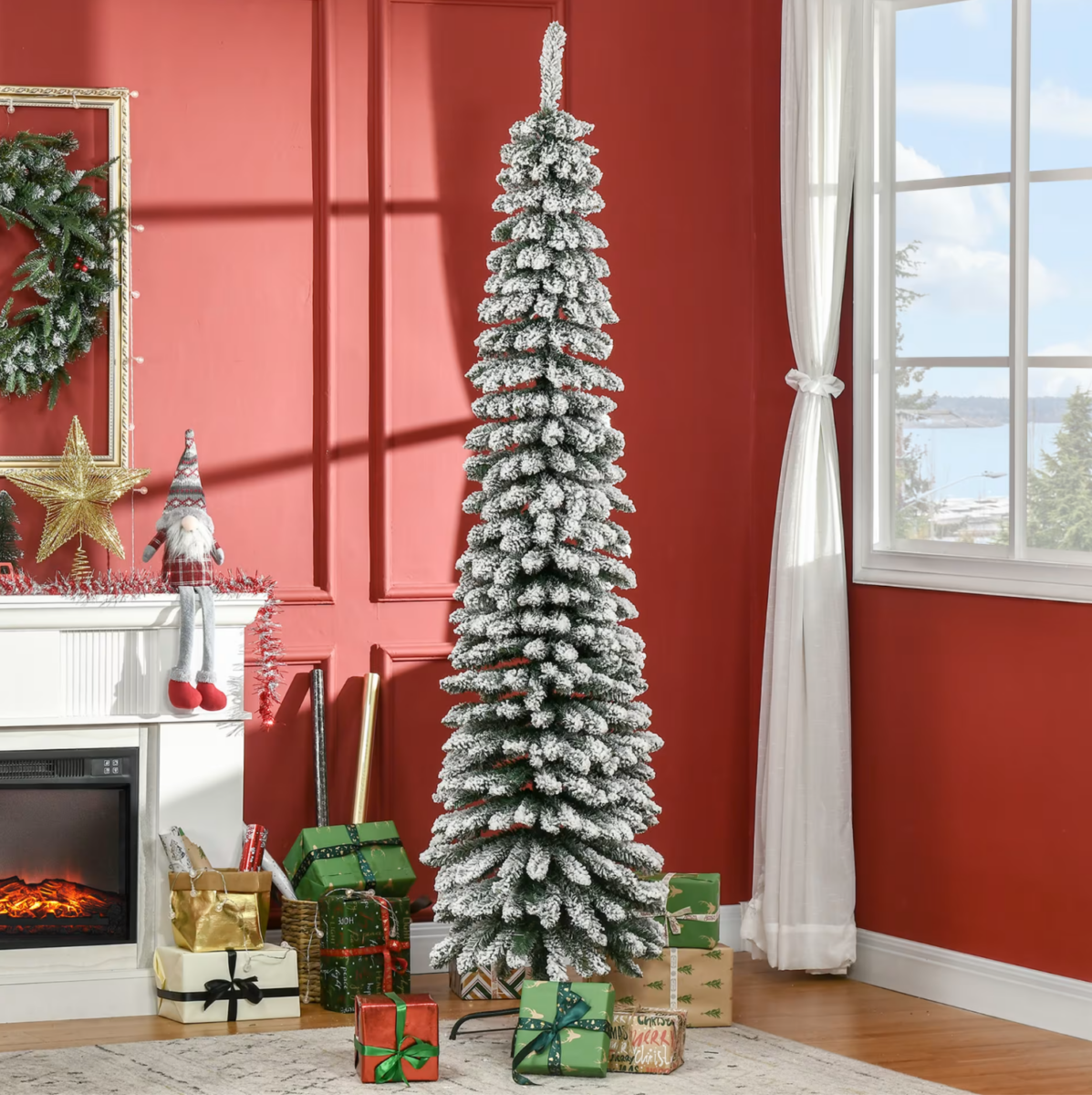albero di natale innevato per ambienti piccoli albero di natale innevato per ambienti piccoli