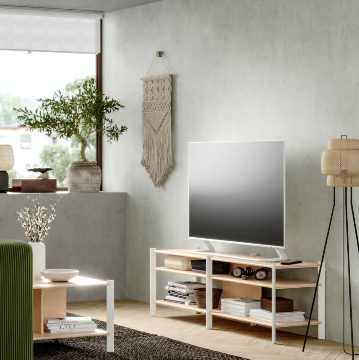 ikea parete attrezzata jattesta stile scandinavo